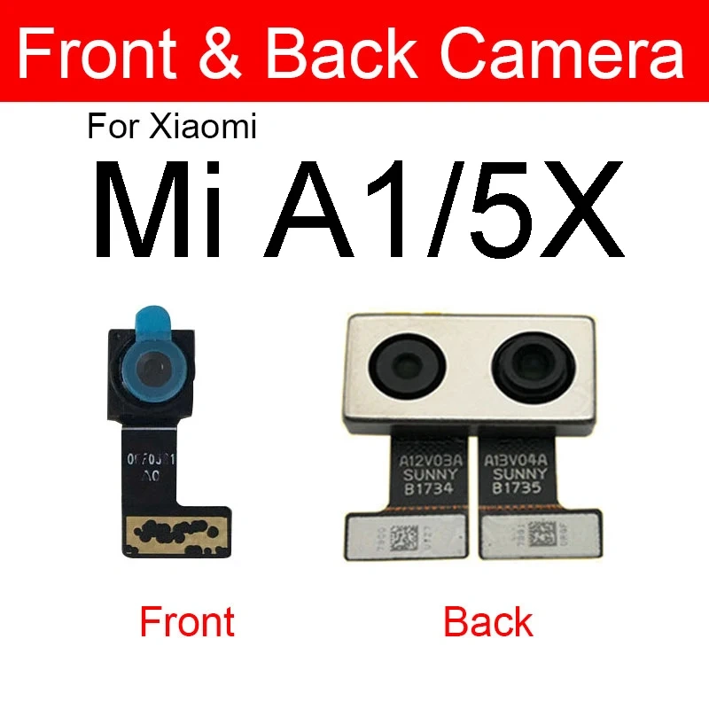 For Xiaomi Mi A1 A2 Lite A3 5X 6X Back Main Camera For Redmi6Pro CC9e Flex Cable Phone Small Front And Rear Camera Repair Parts