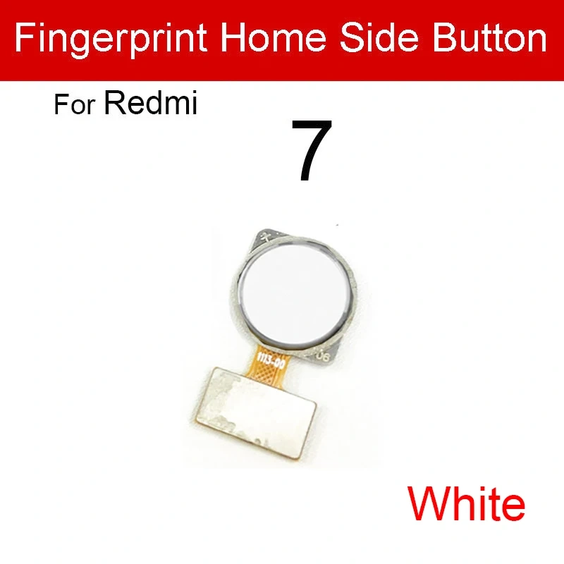 Fingerprint Home Button Flex Cable For Xiaomi Redmi Note 7 7 Pro 7Pro Menu Key Recognition Sensor Flex Ribbon Replacement Parts