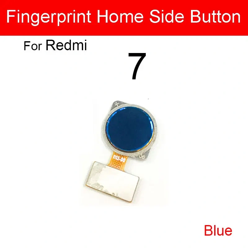 Fingerprint Home Button Flex Cable For Xiaomi Redmi Note 7 7 Pro 7Pro Menu Key Recognition Sensor Flex Ribbon Replacement Parts
