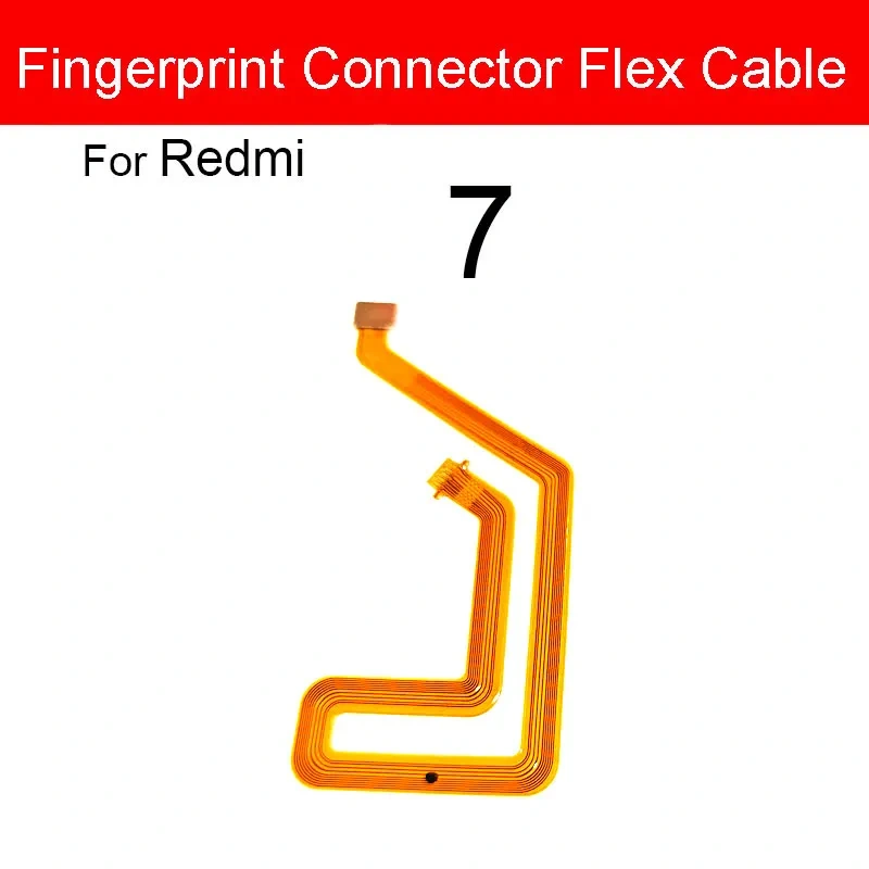Fingerprint Home Button Flex Cable For Xiaomi Redmi Note 7 7 Pro 7Pro Menu Key Recognition Sensor Flex Ribbon Replacement Parts