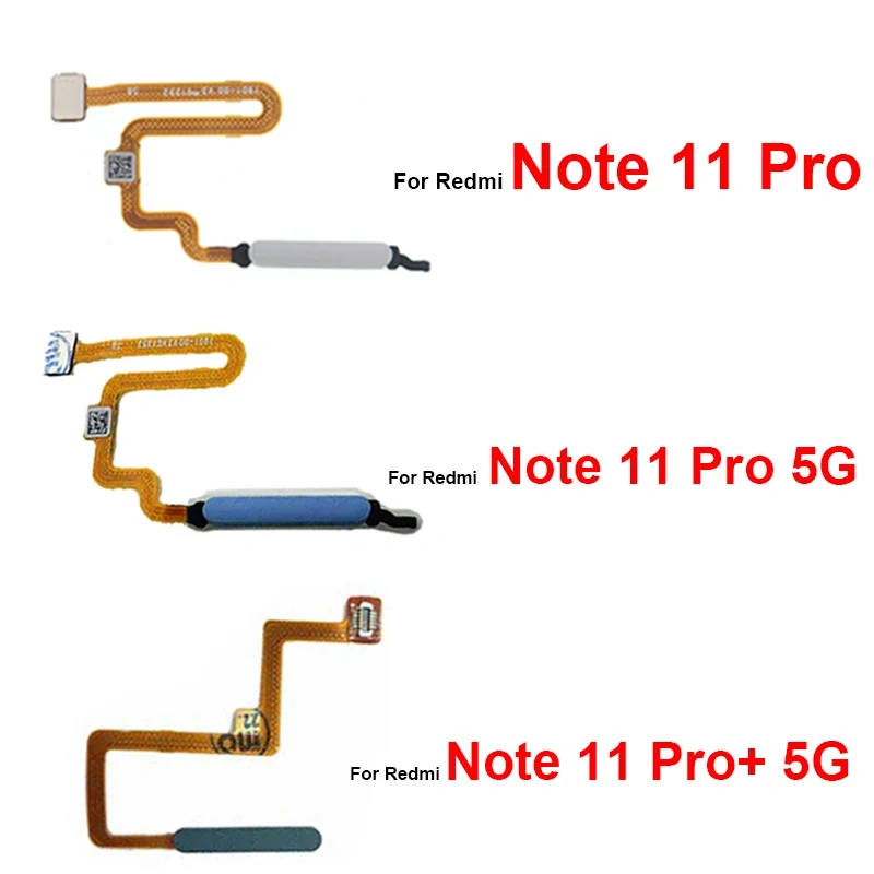 Fingerprint Sensor Flex Cable For Xiaomi Redmi Note 11 Pro 11 Pro+ Plus 5G Fingerprint Sensor With Power Button Flex Ribbon