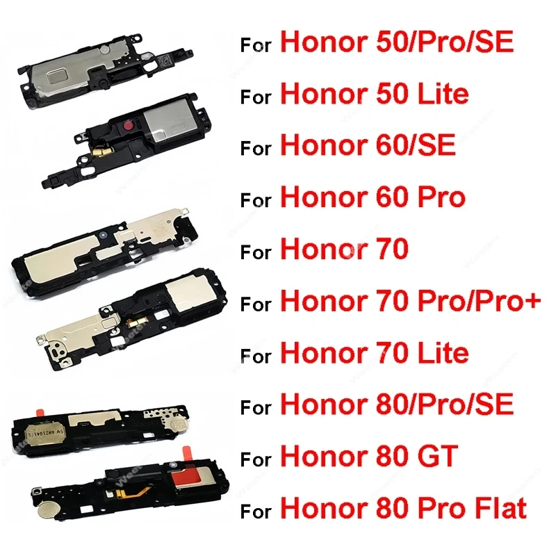 Speaker Ringer Buzzer Flex Cable For Huawei Honor 50 60 70 80 Pro SE Plus + Lite 80 Pro Flat Loud Speaker Ringer Flex Parts