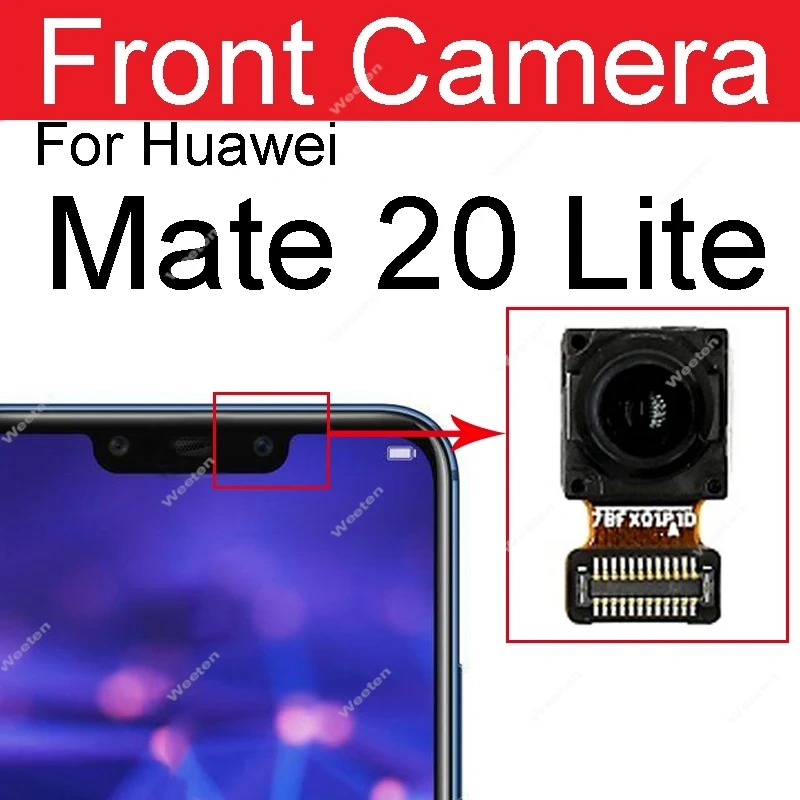Rear Front Camera For Huawei Mate 20 Mate 20 Pro Mate 20 Lite 20X 5G Facing Frontal Back Selfie Flex Camera Module Repair Parts