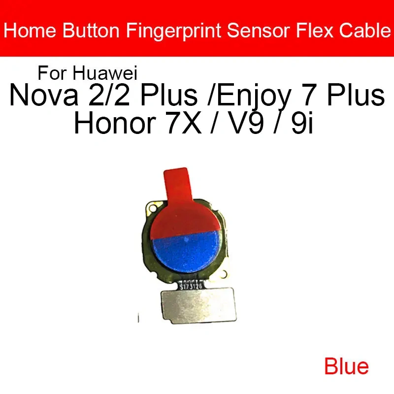 Home Button Flex Ribbon Cable For Huawei Nova 2 Nova2 Plus Honor 7X V9 9i Enjoy 7 Plus Home Side Key Flex Cable Repair Parts