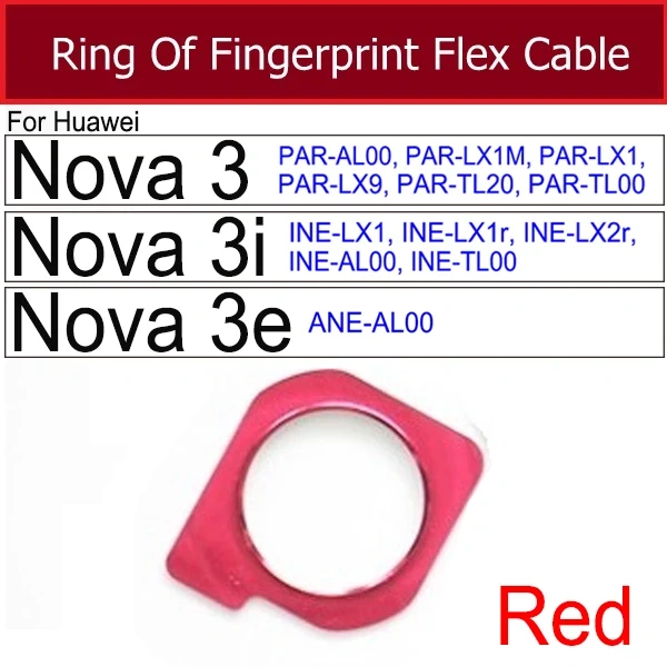 Home Button Flex Cable For Huawei Nova 3i 3e Nova3 PAR-AL00 PAR-LX1 PAR-LX1M PAR-LX9 PAR-TL20 Return Recognition Sensor Flex