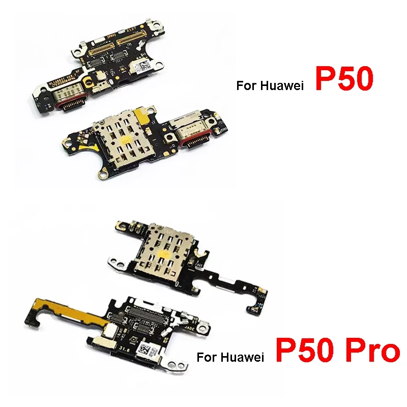 For Huawei P50 Pro P50pro USB Charger Dock Board USB Charging Port Board Connector Flex Cable Parts