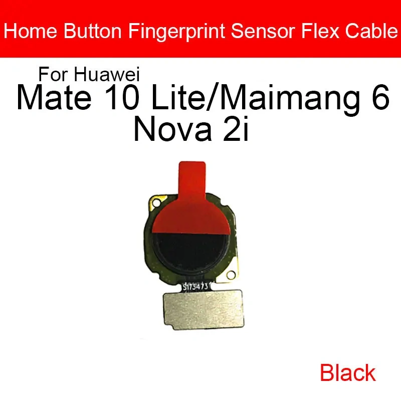 Home Button Flex Ribbon Cable For Huawei Mate 10 Lite Maimang 6 Nova 2i  Home Button Flex Cable Fingerprint Touch Sensor Parts