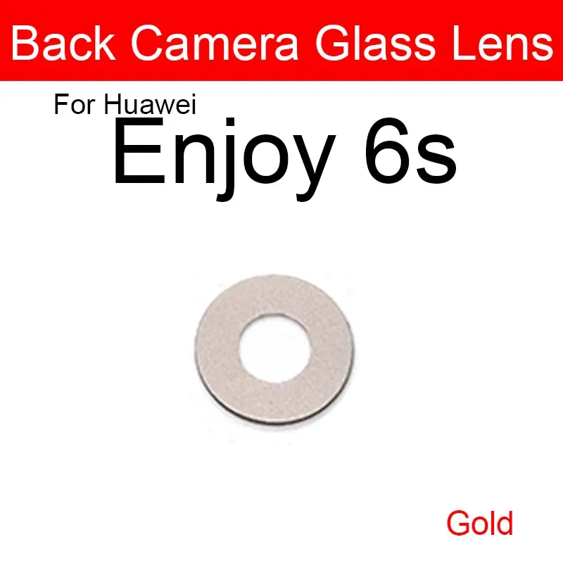 Rear Back Camera Glass Lens For Huawei Enjoy 5 5S 6 6S 7 7S 8 8E 9 9E 9S Plus Lite Camera Glass Lens Glass + Sticker Repair