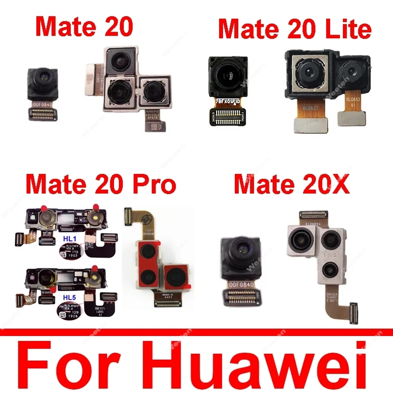 Rear Front Camera For Huawei Mate 20 Mate 20 Pro Mate 20 Lite 20X 5G Facing Frontal Back Selfie Flex Camera Module Repair Parts