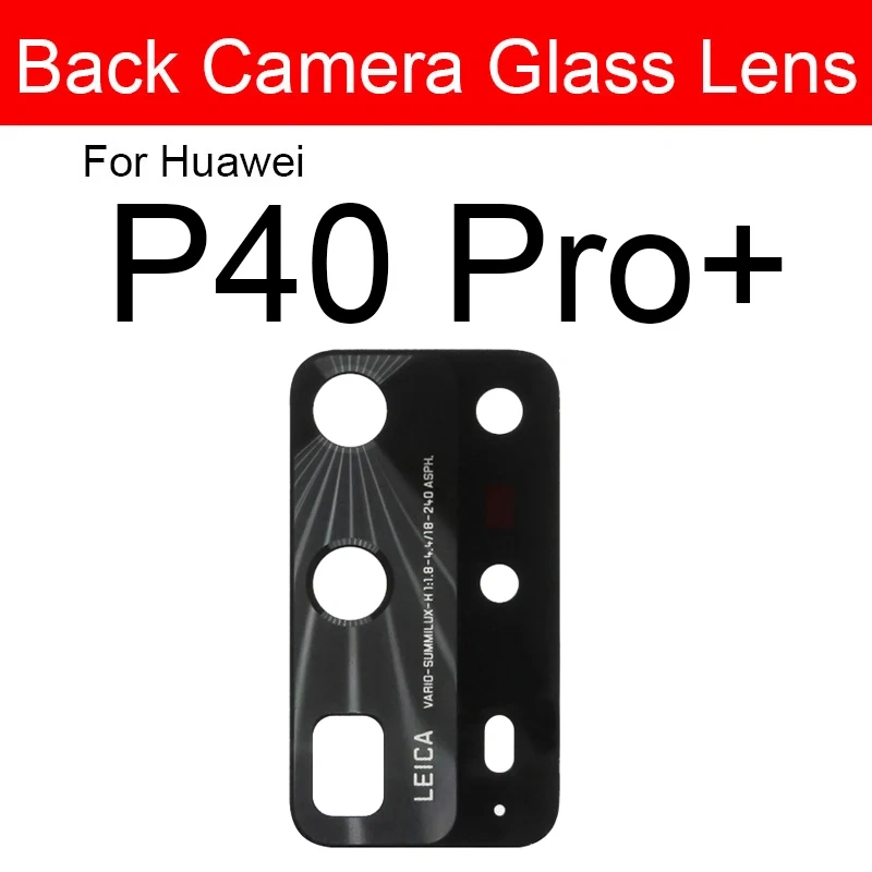 Back Glass Lens For Huawei P20 P30 P40 Lite 5G P20 30 40 Pro Plus P40lite E Glass Lens Rear Camera Lens Glass Sticker Reapir