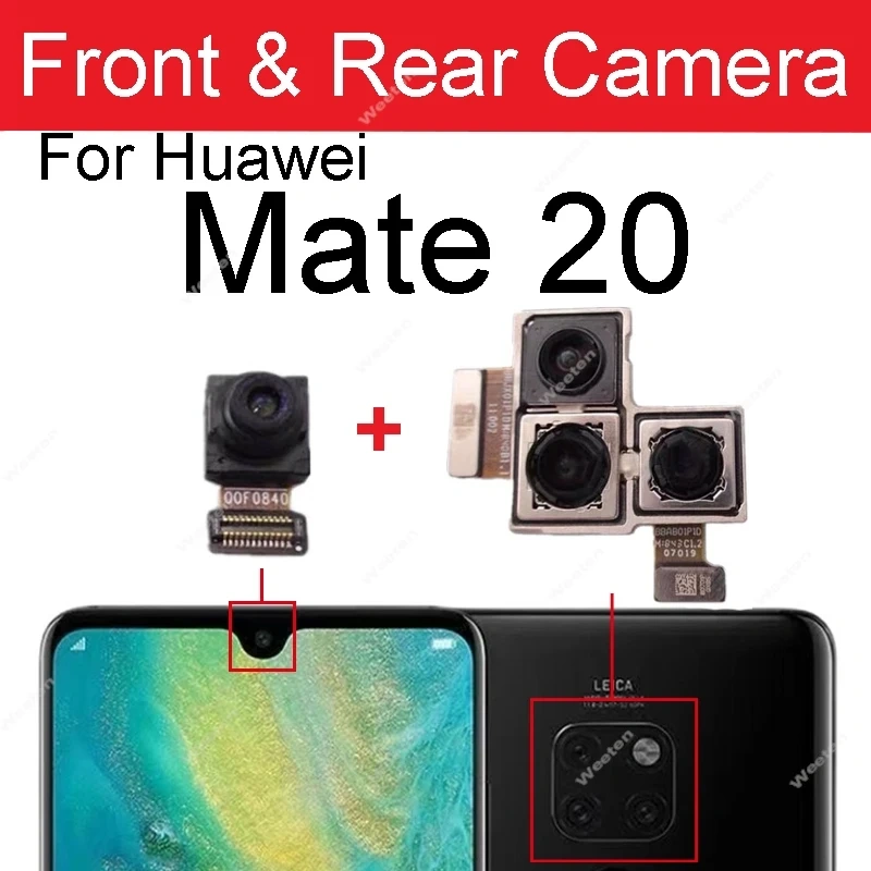 Rear Front Camera For Huawei Mate 20 Mate 20 Pro Mate 20 Lite 20X 5G Facing Frontal Back Selfie Flex Camera Module Repair Parts