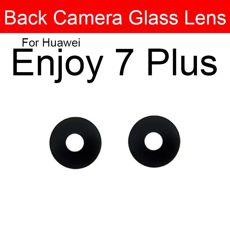 Rear Back Camera Glass Lens For Huawei Enjoy 5 5S 6 6S 7 7S 8 8E 9 9E 9S Plus Lite Camera Glass Lens Glass + Sticker Repair