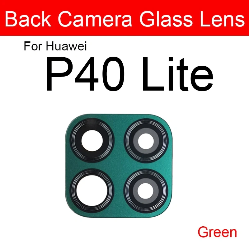 Back Glass Lens For Huawei P20 P30 P40 Lite 5G P20 30 40 Pro Plus P40lite E Glass Lens Rear Camera Lens Glass Sticker Reapir