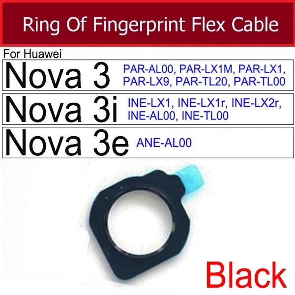 Home Button Flex Cable For Huawei Nova 3i 3e Nova3 PAR-AL00 PAR-LX1 PAR-LX1M PAR-LX9 PAR-TL20 Return Recognition Sensor Flex
