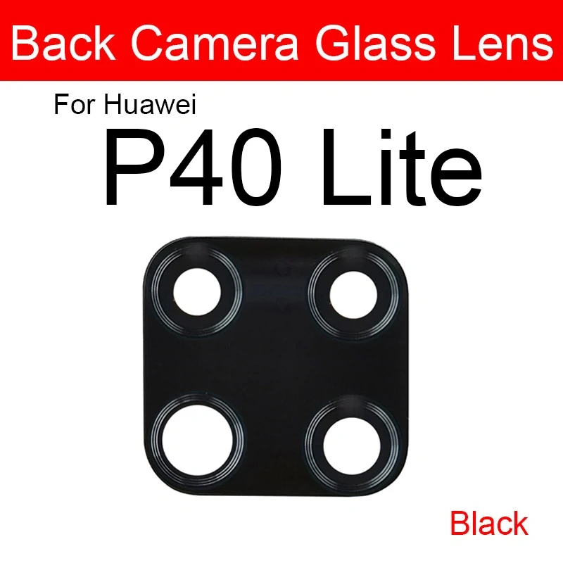 Back Glass Lens For Huawei P20 P30 P40 Lite 5G P20 30 40 Pro Plus P40lite E Glass Lens Rear Camera Lens Glass Sticker Reapir
