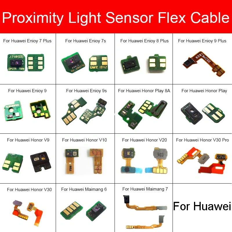 Light Proximity Sensor Flex Cable Ribbon For Huawei Play 8A V9 View V10 V20 V30 Pro Enjoy Maimang 7 8 7s 9 9s Plus Replacement