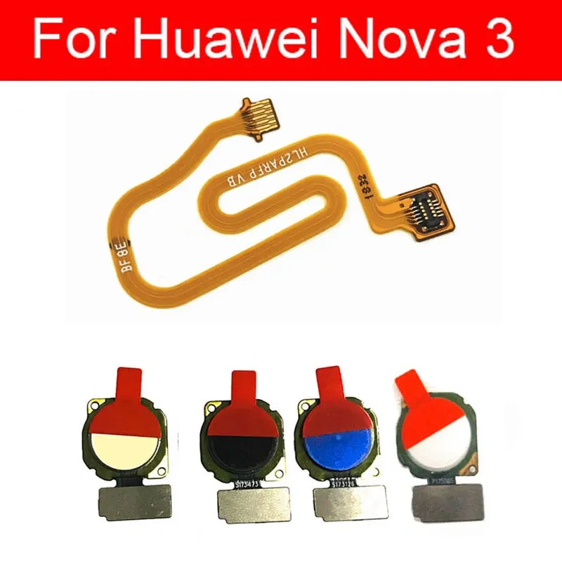 Home Button Flex Cable For Huawei Nova 3i 3e Nova3 PAR-AL00 PAR-LX1 PAR-LX1M PAR-LX9 PAR-TL20 Return Recognition Sensor Flex