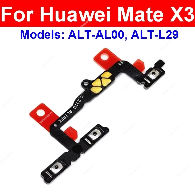 Power Volume Side Button Flex Cable For Huawei Mate X2 5G Mate X3 Mate X5 Power Volume Switch Keys Flex Ribbon Replacement Parts