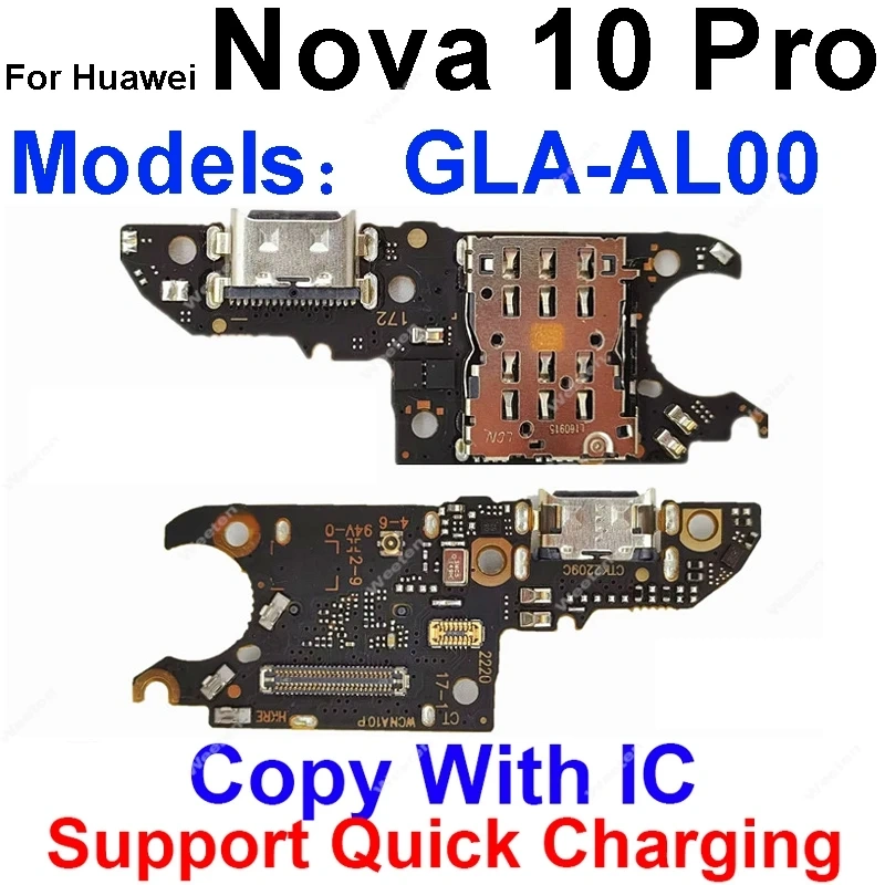 USB Charger Dock Board For Huawei Nova 9 10 10Z Pro SE Y61 Y70 Y71 Y90 Plus Usb Charging Port Board Connector Flex Cable Parts