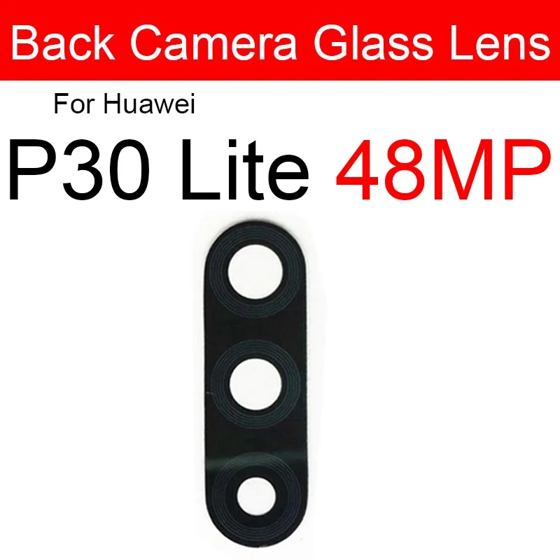 Back Glass Lens For Huawei P20 P30 P40 Lite 5G P20 30 40 Pro Plus P40lite E Glass Lens Rear Camera Lens Glass Sticker Reapir