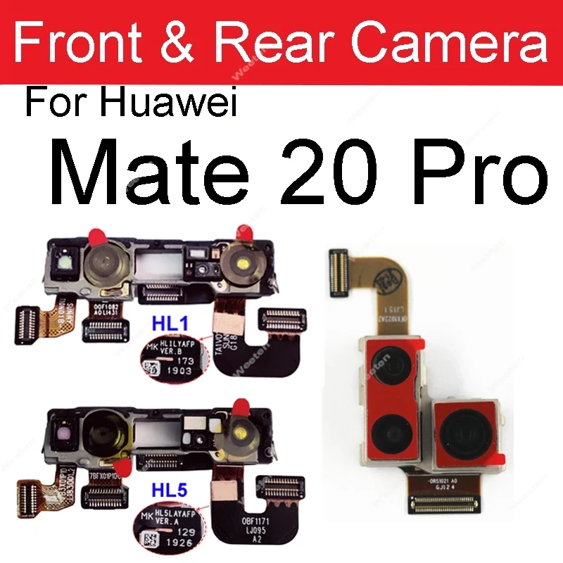 Rear Front Camera For Huawei Mate 20 Mate 20 Pro Mate 20 Lite 20X 5G Facing Frontal Back Selfie Flex Camera Module Repair Parts