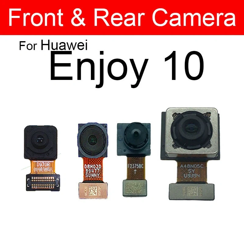 Front Rear Camera Flex Cable For Huawei Enjoy 10 10Plus 10E 10S Back Big Front Facing Camera Flex Ribbon Replacement Parts