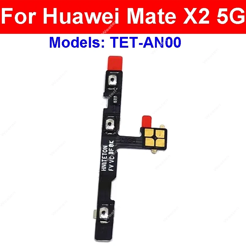 Power Volume Side Button Flex Cable For Huawei Mate X2 5G Mate X3 Mate X5 Power Volume Switch Keys Flex Ribbon Replacement Parts