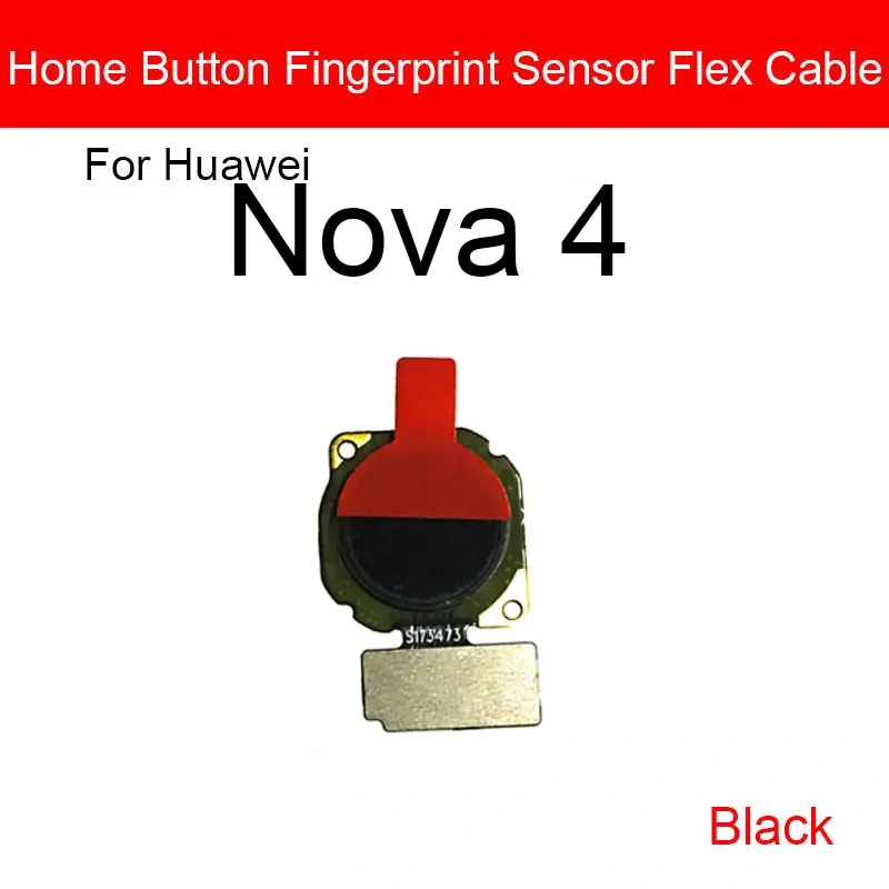 Home Button Flex Ribbon Cable Assembly For Huawei Nova 4 Nova4 Home Return Key Button Flex Ribbon Cable Replacement Parts