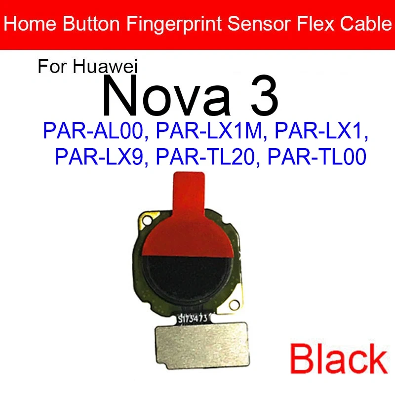 Home Button Flex Cable For Huawei Nova 3i 3e Nova3 PAR-AL00 PAR-LX1 PAR-LX1M PAR-LX9 PAR-TL20 Return Recognition Sensor Flex