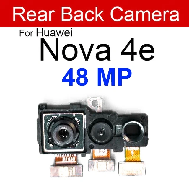 Rear Main Front Camera Flex Cable For Huawei Nova 3 3e 3i 4 4e Back Big Camera Facing Small Camera Flex Ribbon Cable Repair Part