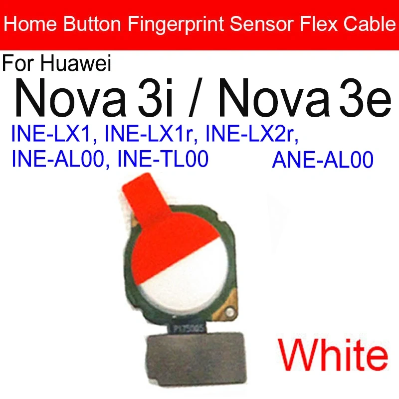 Home Button Flex Cable For Huawei Nova 3i 3e Nova3 PAR-AL00 PAR-LX1 PAR-LX1M PAR-LX9 PAR-TL20 Return Recognition Sensor Flex