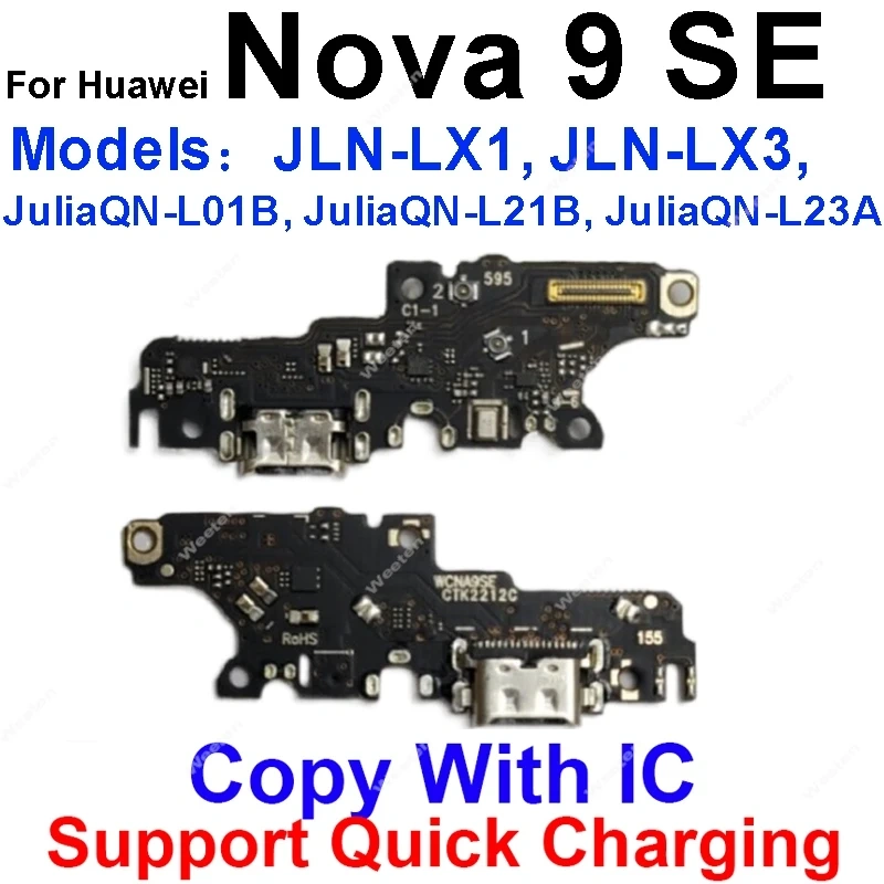 USB Charger Dock Board For Huawei Nova 9 10 10Z Pro SE Y61 Y70 Y71 Y90 Plus Usb Charging Port Board Connector Flex Cable Parts