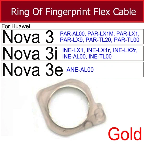 Home Button Flex Cable For Huawei Nova 3i 3e Nova3 PAR-AL00 PAR-LX1 PAR-LX1M PAR-LX9 PAR-TL20 Return Recognition Sensor Flex