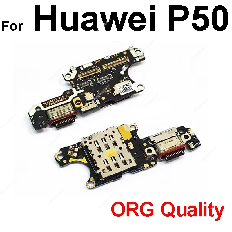 For Huawei P50 Pro P50pro USB Charger Dock Board USB Charging Port Board Connector Flex Cable Parts