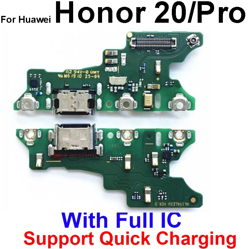 Charger USB Jack Board For Huawei Honor 10 20 30 Lite Pro Plus 20E 20S 30S 30i USB Charging Port Usb Port Board Parts