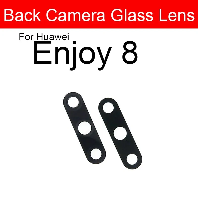 Rear Back Camera Glass Lens For Huawei Enjoy 5 5S 6 6S 7 7S 8 8E 9 9E 9S Plus Lite Camera Glass Lens Glass + Sticker Repair