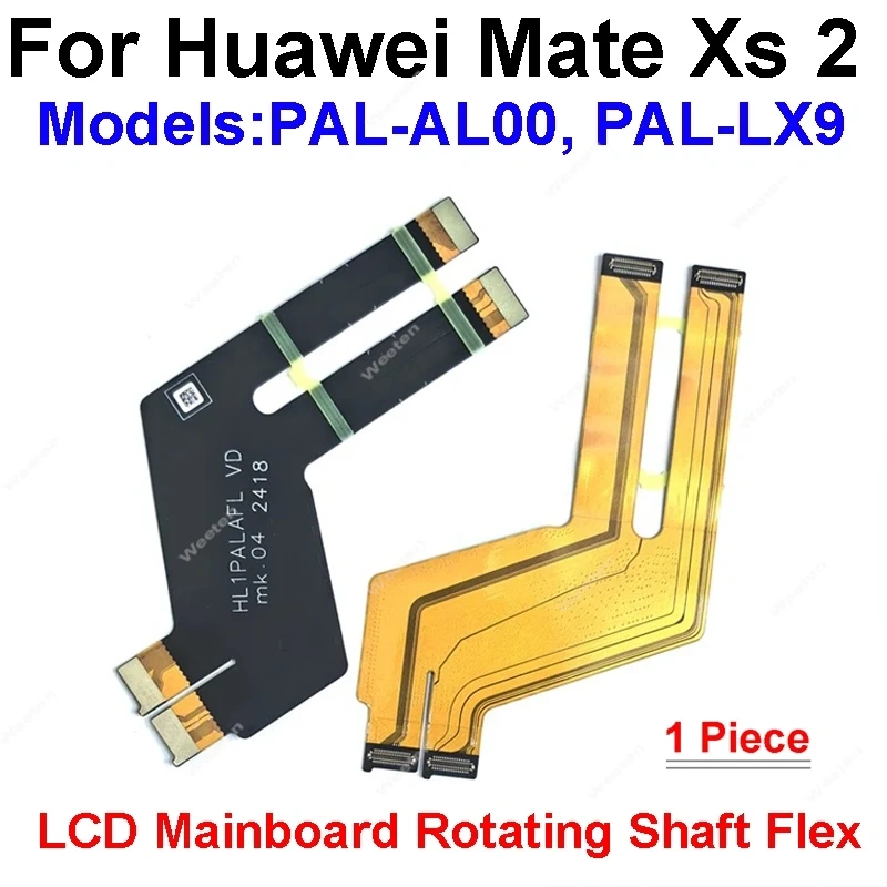 For Huawei Mate Xs TAH-N29m Mate Xs 2 Mate X3 Mate X5 LCD Mainboard Rotating Shaft Spin Axis Flex Cable Replacement Parts
