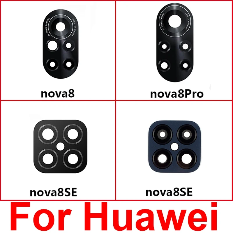 Back Camera Glass Lens For Huawei Nova 8 8SE 8Pro Rear Camera Glass Lens Cover For Huawei 8pro 8SE with Adhesive Sticker Parts