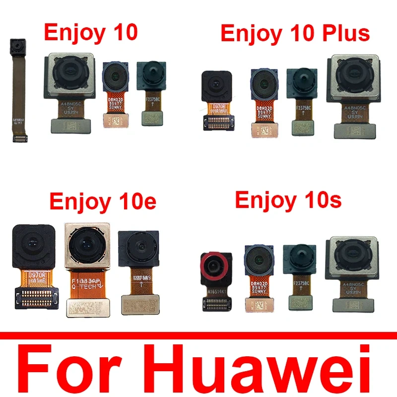 Front Rear Camera Flex Cable For Huawei Enjoy 10 10Plus 10E 10S Back Big Front Facing Camera Flex Ribbon Replacement Parts