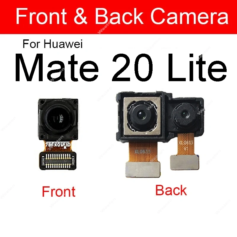 Rear Front Camera For Huawei Mate 20 Mate 20 Pro Mate 20 Lite 20X 5G Facing Frontal Back Selfie Flex Camera Module Repair Parts