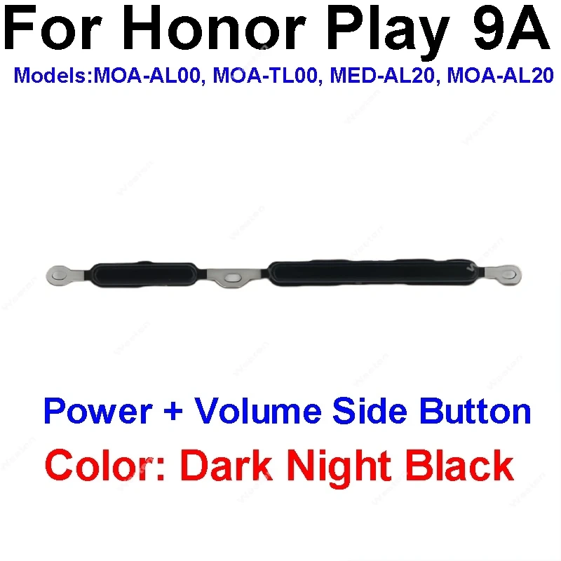 Power & Volume Side Button For Huawei Enjoy 10e Honor Play 9A On Off Power Volume Up Down Push Side Keys Replacement Repair Part