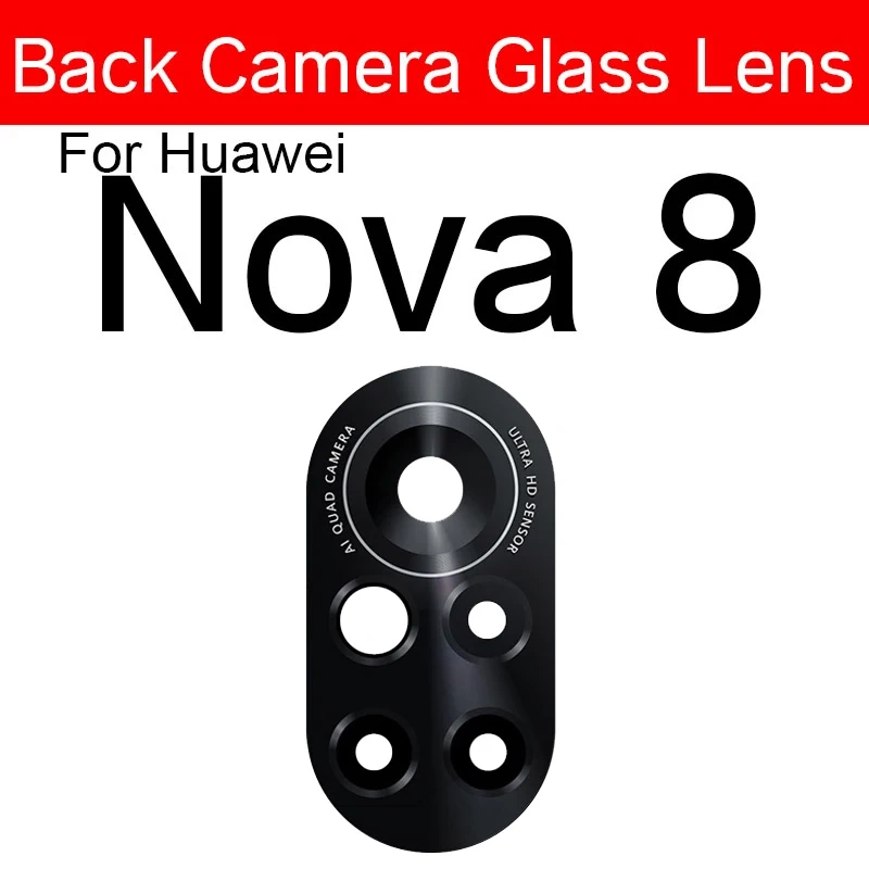 Back Camera Glass Lens For Huawei Nova 8 8SE 8Pro Rear Camera Glass Lens Cover For Huawei 8pro 8SE with Adhesive Sticker Parts