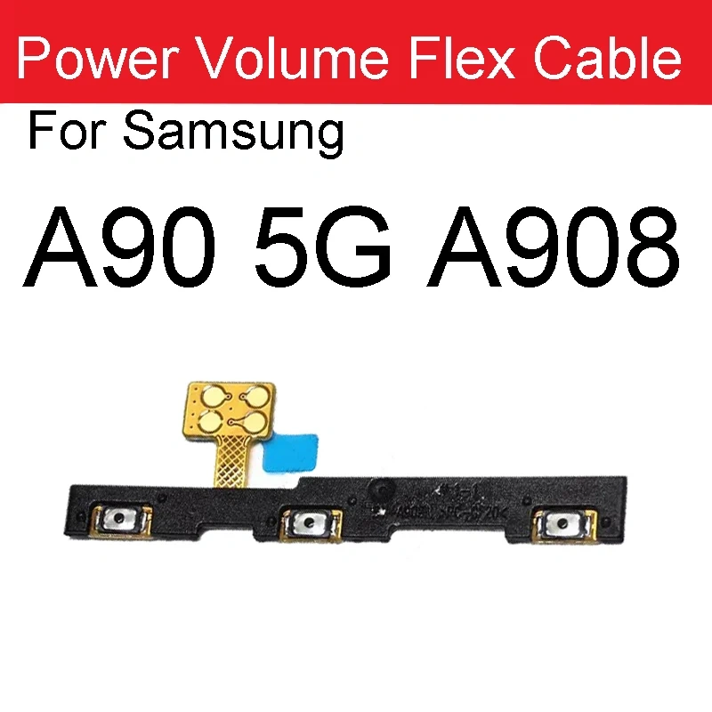 Power Volume Flex Cable For Samsung A10/M10/20/30/40 A20/30/40/50/60 A70 A80 A90 5G A10e A20e A11 A12 A10s A20s A30s A50s A70s