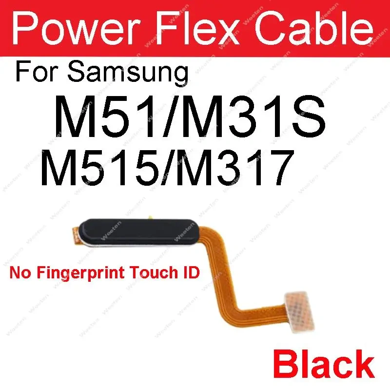 Power Volume Flex Cable For Samsung Galaxy M10 M105 M20 M205 M30 M305 M40 M405 M11 M21 M31 M51 M31S M10S M30S M21S M01 M01s M02s