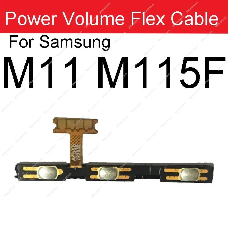 Power Volume Flex Cable For Samsung Galaxy M10 M105 M20 M205 M30 M305 M40 M405 M11 M21 M31 M51 M31S M10S M30S M21S M01 M01s M02s