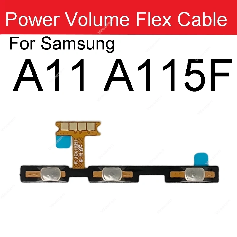 Power Volume Flex Cable For Samsung A10/M10/20/30/40 A20/30/40/50/60 A70 A80 A90 5G A10e A20e A11 A12 A10s A20s A30s A50s A70s