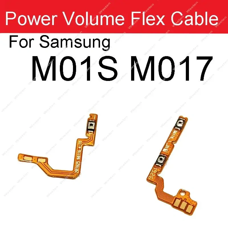 Power Volume Flex Cable For Samsung Galaxy M10 M105 M20 M205 M30 M305 M40 M405 M11 M21 M31 M51 M31S M10S M30S M21S M01 M01s M02s