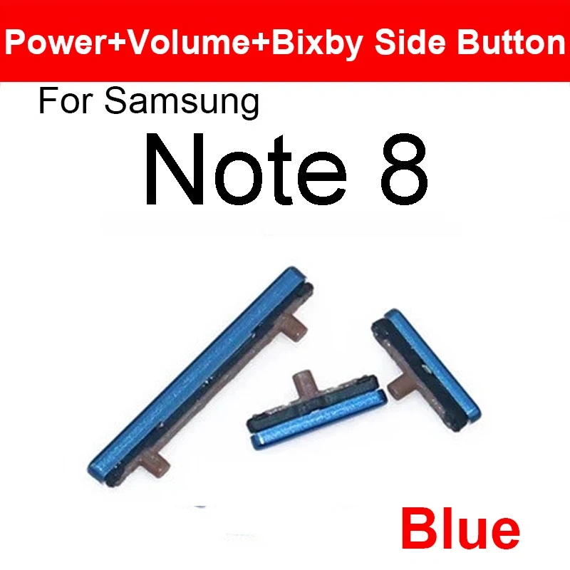 On/Off Power Side Button + Volume Button + Bixby Key For Samsung Galaxy S8 S9 S10 Plus S10+ Note 8 Button Key Replacement Parts