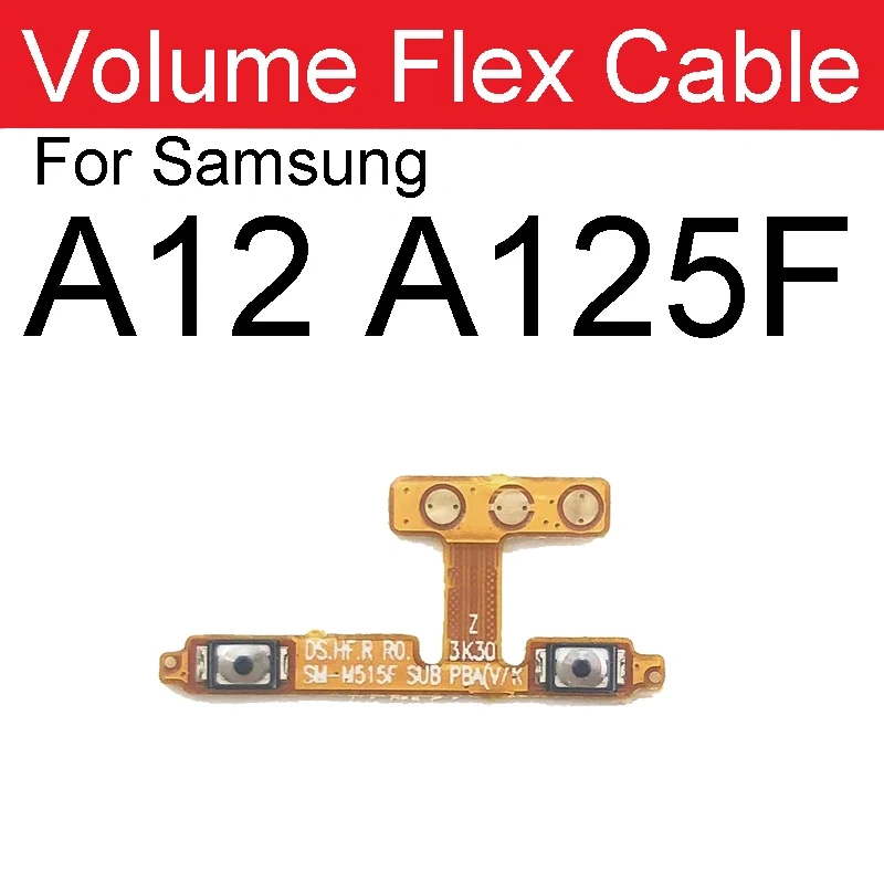 Power Volume Flex Cable For Samsung A10/M10/20/30/40 A20/30/40/50/60 A70 A80 A90 5G A10e A20e A11 A12 A10s A20s A30s A50s A70s