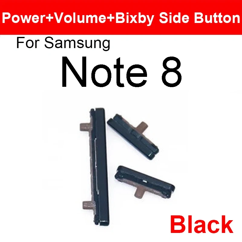 On/Off Power Side Button + Volume Button + Bixby Key For Samsung Galaxy S8 S9 S10 Plus S10+ Note 8 Button Key Replacement Parts